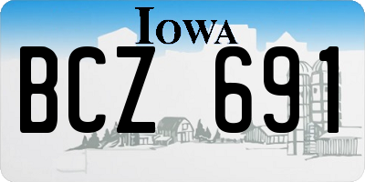 IA license plate BCZ691