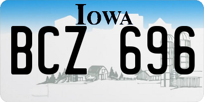 IA license plate BCZ696