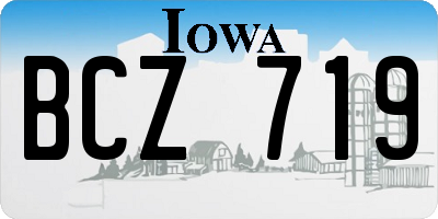 IA license plate BCZ719