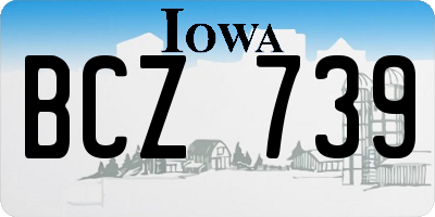 IA license plate BCZ739