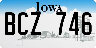 IA license plate BCZ746