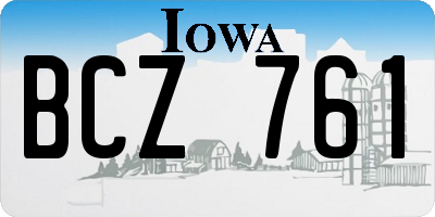 IA license plate BCZ761