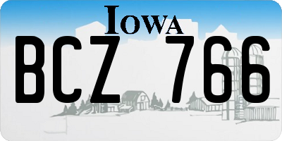 IA license plate BCZ766