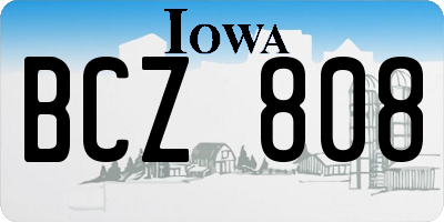 IA license plate BCZ808