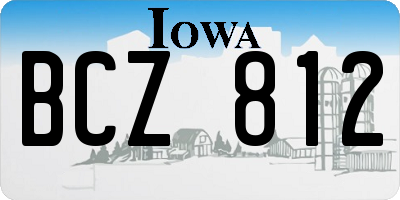 IA license plate BCZ812