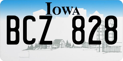 IA license plate BCZ828