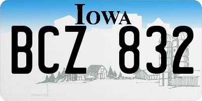 IA license plate BCZ832