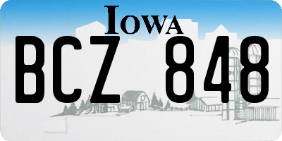 IA license plate BCZ848