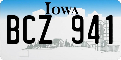 IA license plate BCZ941