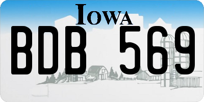 IA license plate BDB569