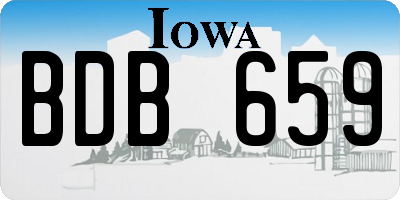 IA license plate BDB659