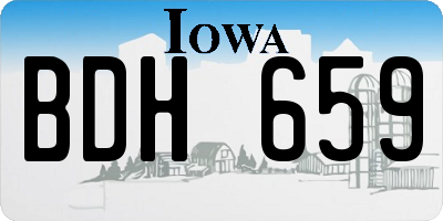 IA license plate BDH659