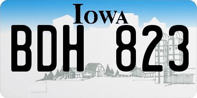 IA license plate BDH823