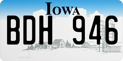 IA license plate BDH946