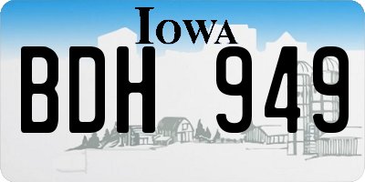 IA license plate BDH949