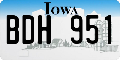 IA license plate BDH951