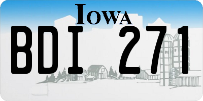 IA license plate BDI271