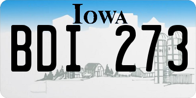 IA license plate BDI273