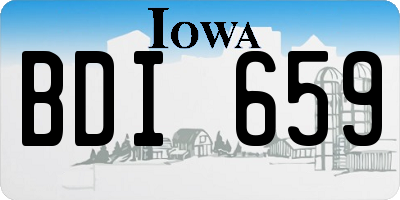 IA license plate BDI659