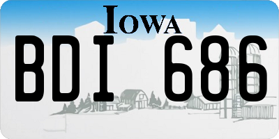 IA license plate BDI686