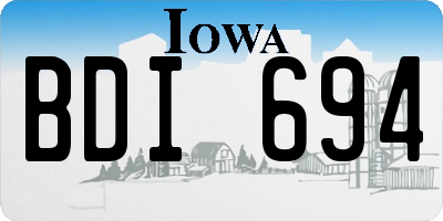 IA license plate BDI694