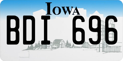 IA license plate BDI696