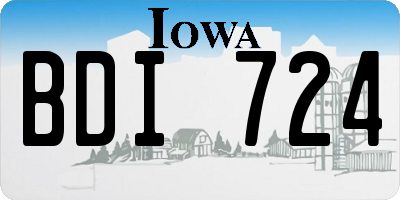IA license plate BDI724