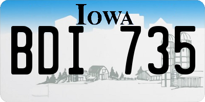 IA license plate BDI735