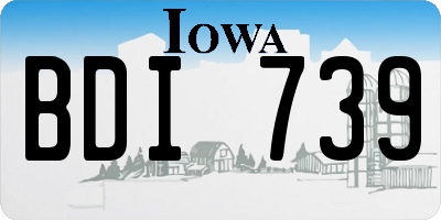 IA license plate BDI739
