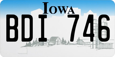 IA license plate BDI746
