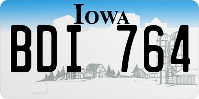 IA license plate BDI764