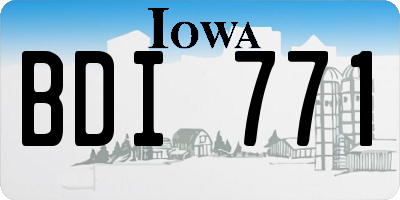 IA license plate BDI771