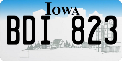 IA license plate BDI823