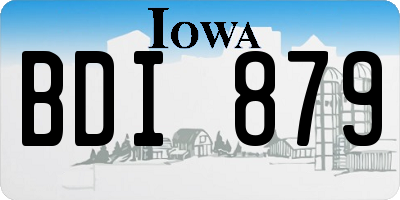 IA license plate BDI879