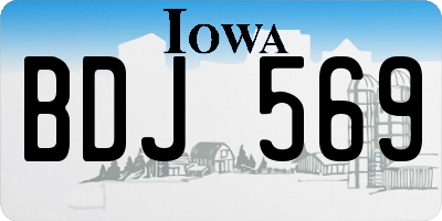 IA license plate BDJ569