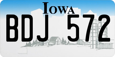 IA license plate BDJ572