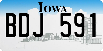 IA license plate BDJ591