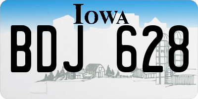 IA license plate BDJ628
