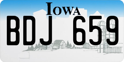 IA license plate BDJ659