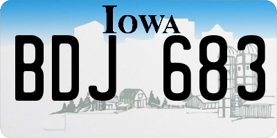 IA license plate BDJ683