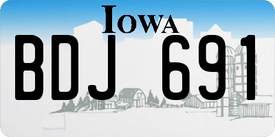 IA license plate BDJ691