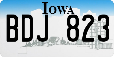 IA license plate BDJ823