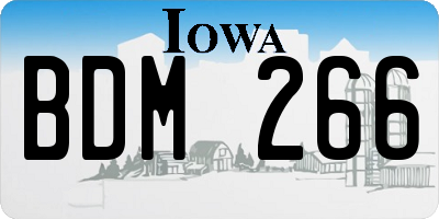 IA license plate BDM266