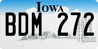 IA license plate BDM272