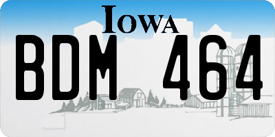 IA license plate BDM464