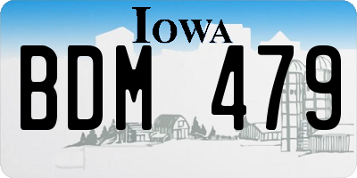IA license plate BDM479