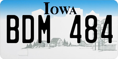 IA license plate BDM484