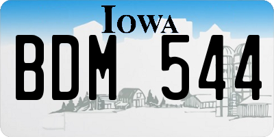 IA license plate BDM544