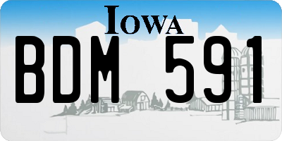 IA license plate BDM591
