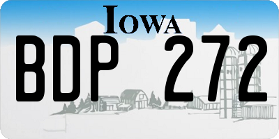 IA license plate BDP272